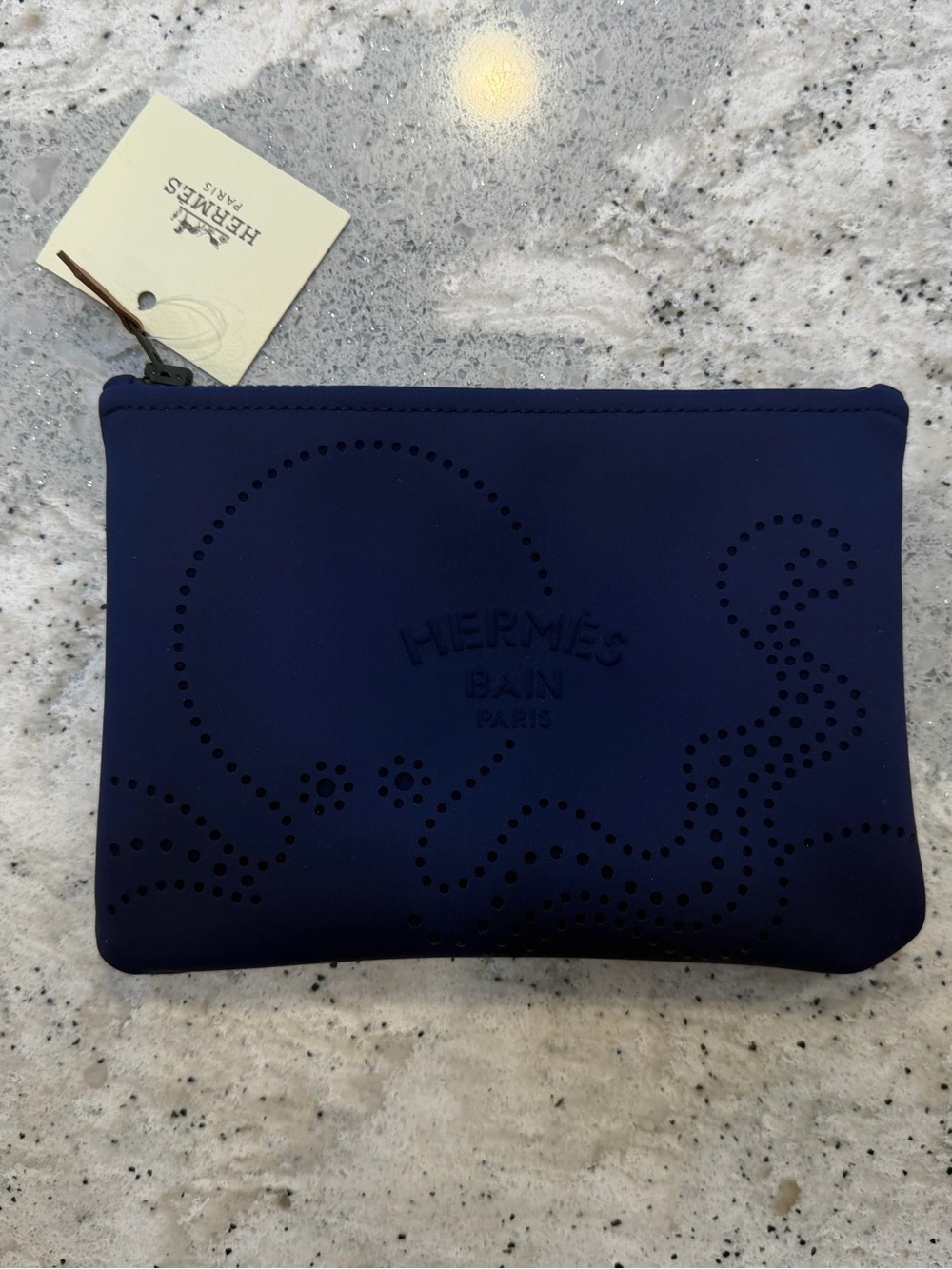 Hermes Neobain Poulpe Fiction Small Pouch Bag Blue